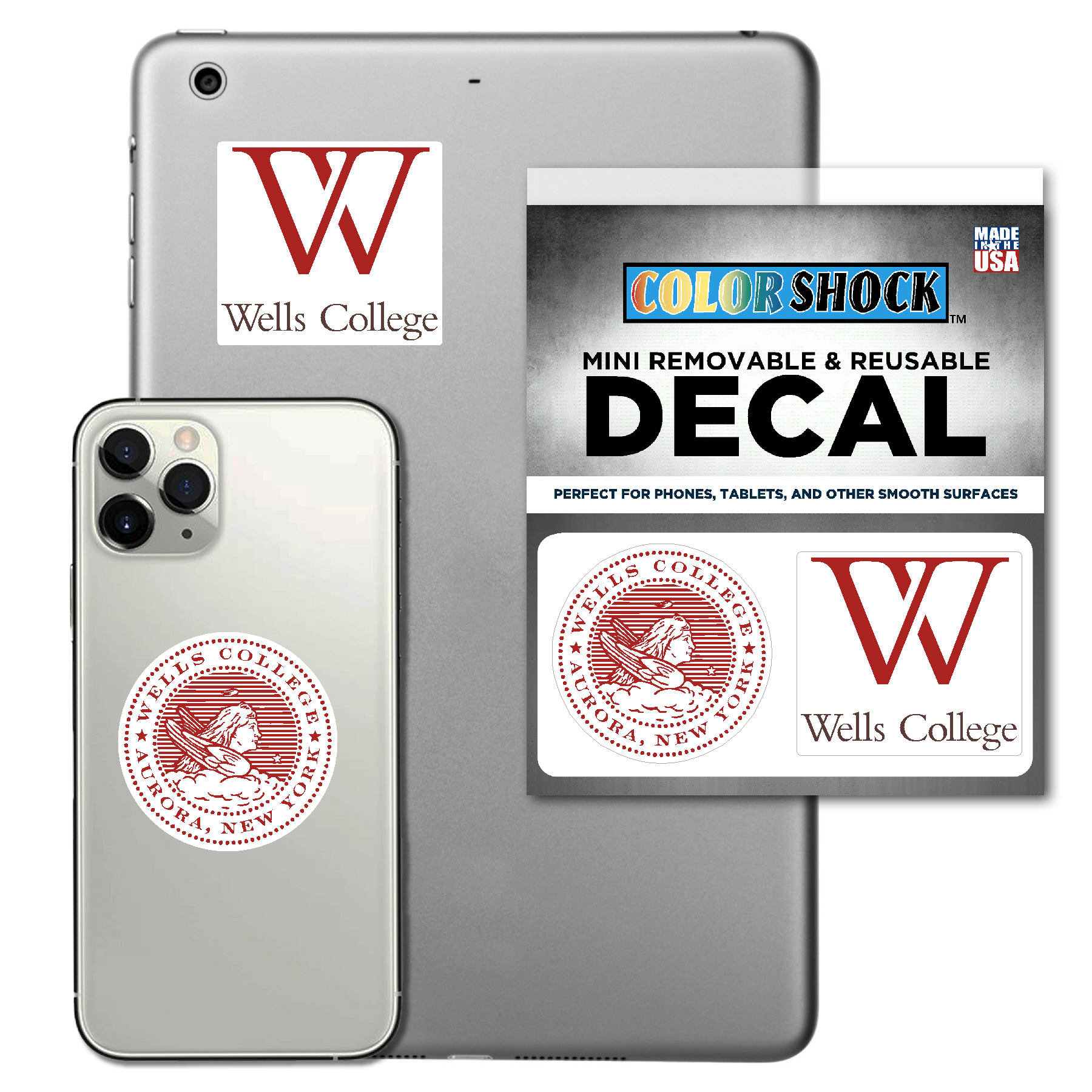 Mini Removable Decals – 2pk – Seal & Logo