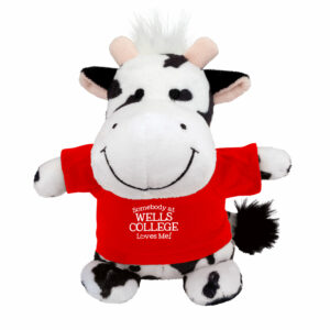 Bean Bag Buddies – Cow – 6″ w/”Someone from Wells Loves Me” t-shirt