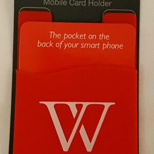 Cellphone ID Case – Red – 1-Slot