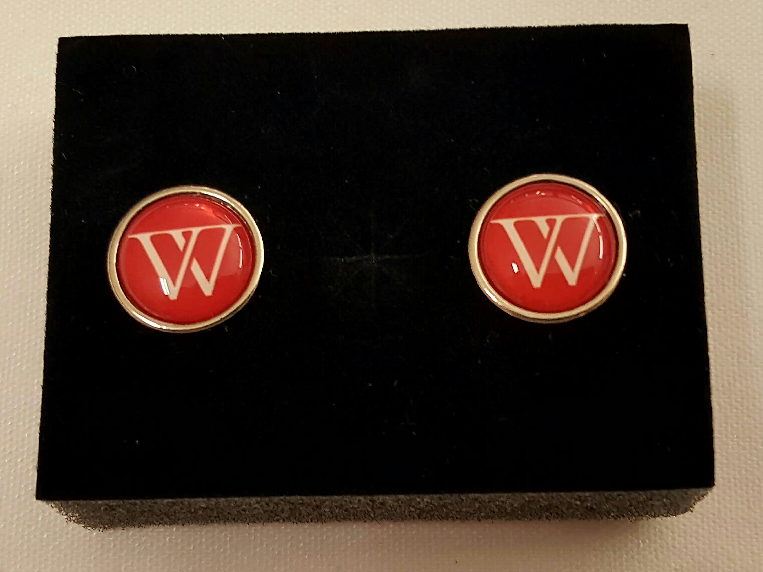 Winky & Dutch Wells “W” Cuff Links – Red (Clearance Item – Orig. $36.99)