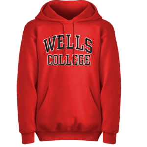 Eighty8 Hoodie – Red w/2-Color Wells College