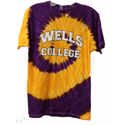 Tie Dye T-Shirt Purple/Gold
