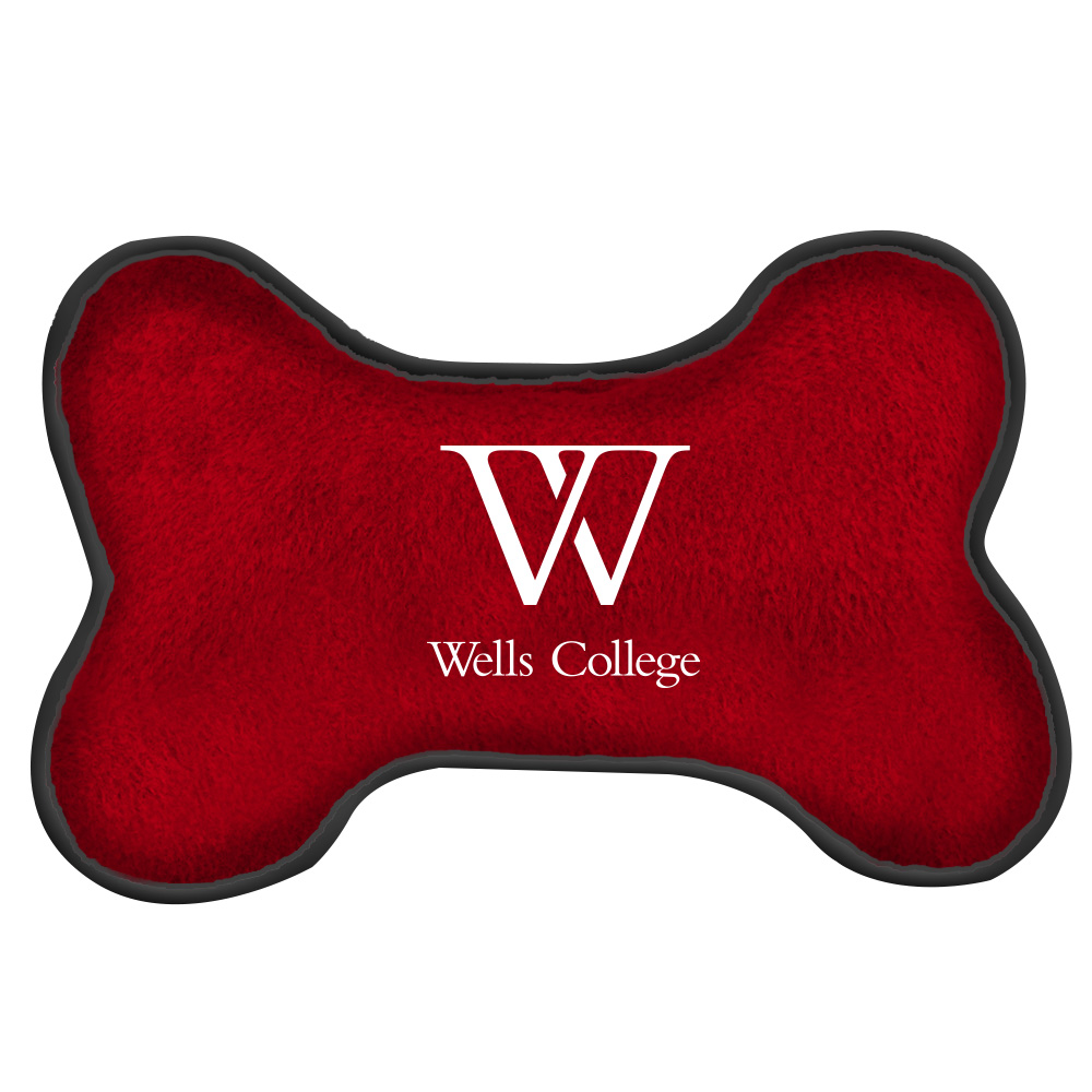 Bone Squeaky Toy – Large (10″) – Red