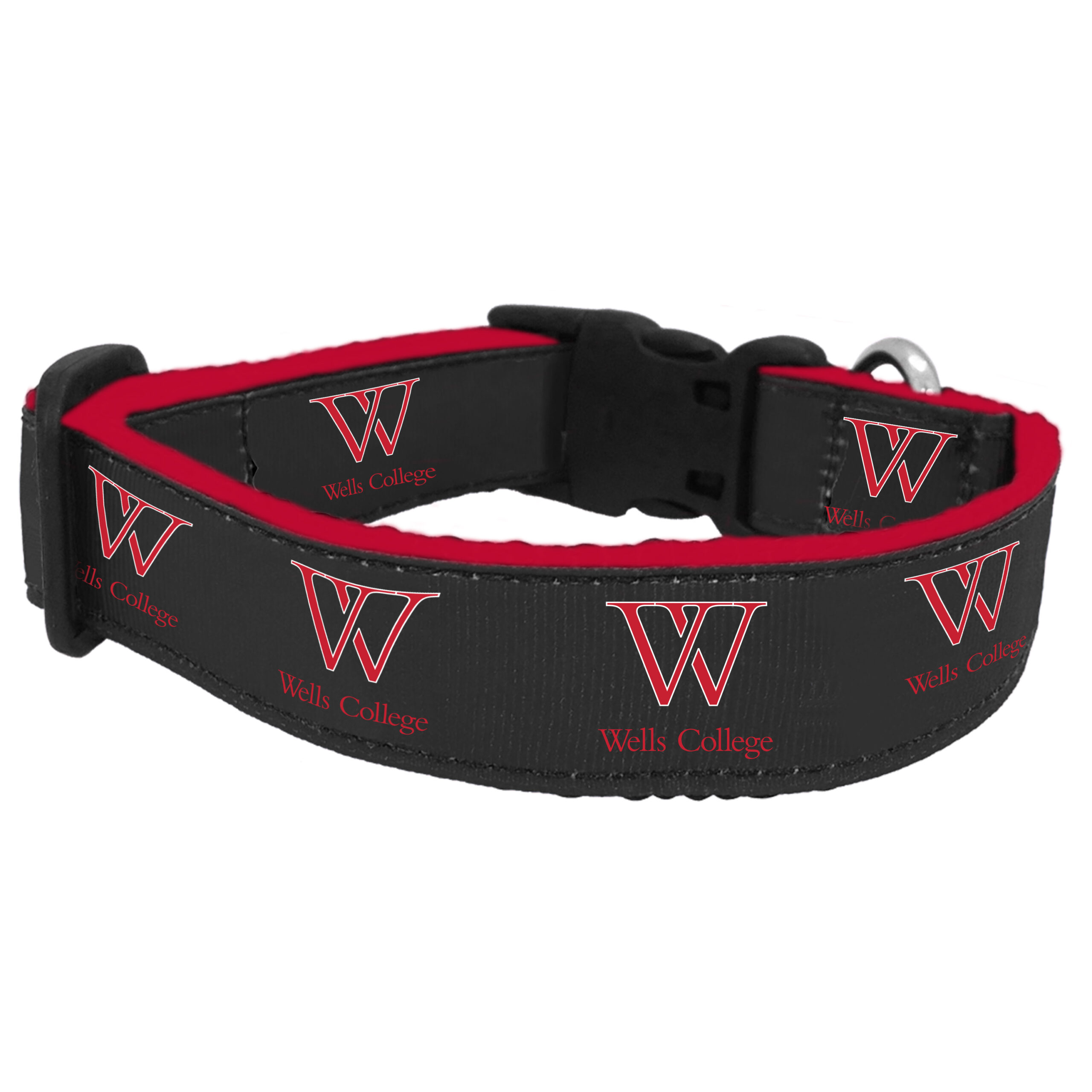 Pet Collar – Black w/Red