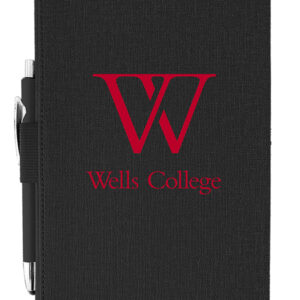 Journal w/Pen – Black w/Red Wells Logo