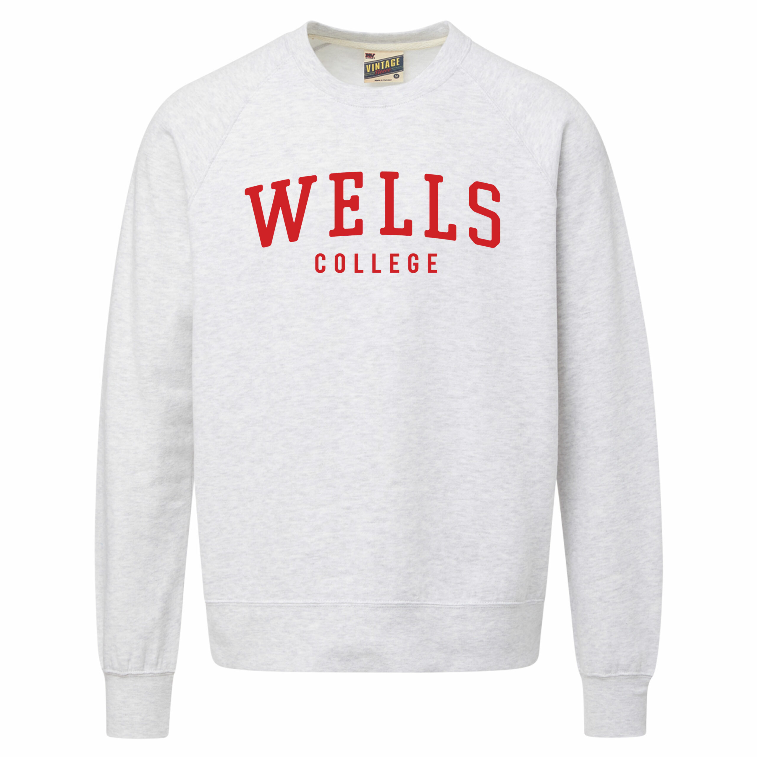 Vintage Fleece Raglan Crew – Ash